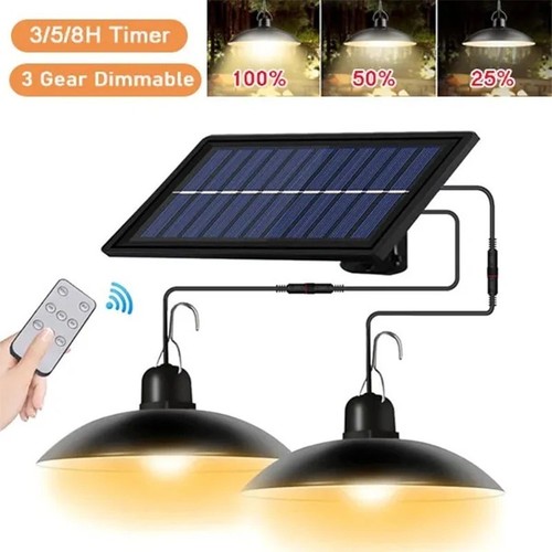 Heads solar powered pendant - heads,