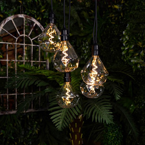 Battery powered diamond - powered, bulb