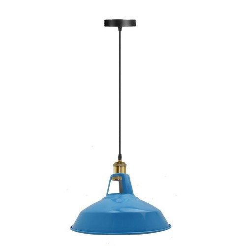 Pendant light blue metal pvc - pendant,