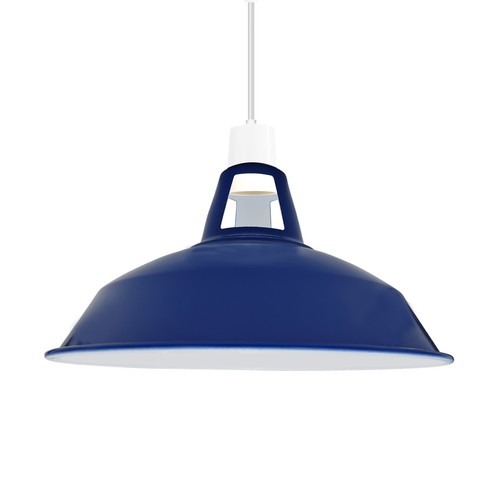 Navy blue metal lamp - shades, in