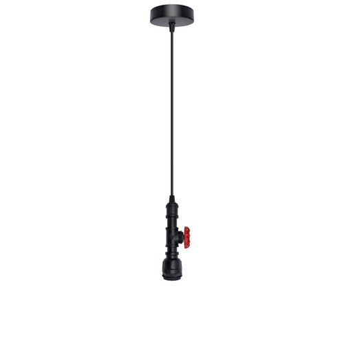 Pendant light black metal pvc - pendant,