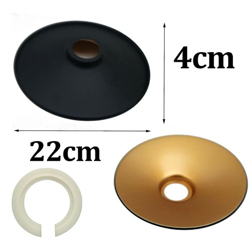 Pendant light shade black - pendant, gold