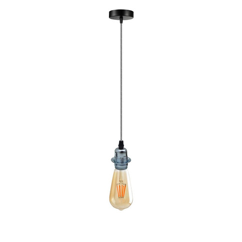 Pendant light chrome - light, e27