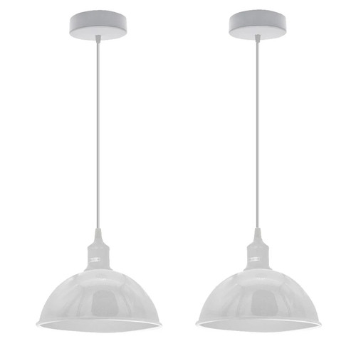 Pendant light dome white - dome, 21cm