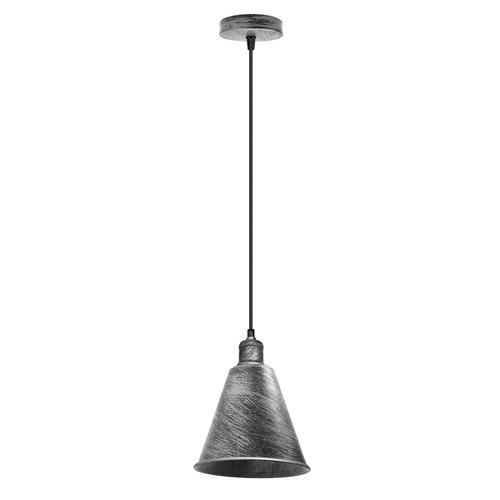 Modern brushed silver cone - modern,