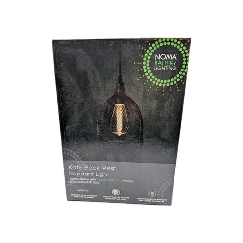Noma kate black mesh pendant - black,