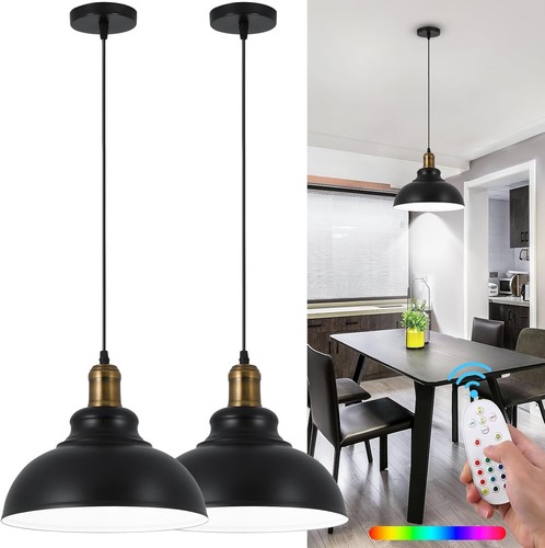 Black modern pendant lights - black,