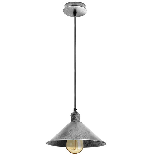 Pendant light brushed silver - pendant,