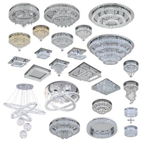 Crystal chandelier square led - chandelier,